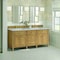 James Martin Vanities 72'' Double Vanity, Light Natural Oak w/ 3 CM Victorian Silver Quartz Top 424-V72-LNO-3VSL - alternate 2